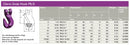 Grade 100 Grab Hook Shortener Clevis Hook Spec Data Sheet with Capacity and Dimensions