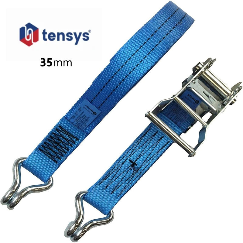 Tensys 2 Tonne 35mm Ratchet Straps Claw hook