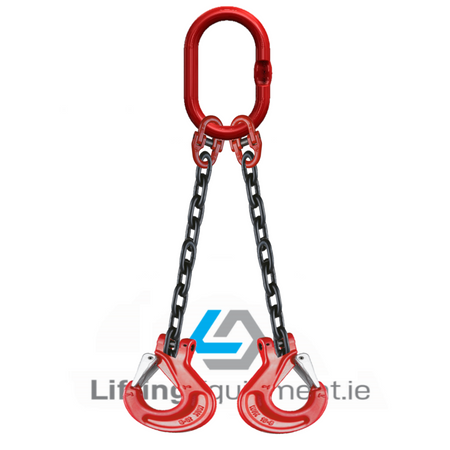 2 Leg 10mm Chain Grade 80 with Sling Hooks