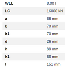 16mm measurements for G80 Weld on Point