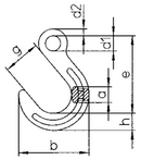 Grade 100 KWB Eye Foundry Hook Dimensions Drawing Violet