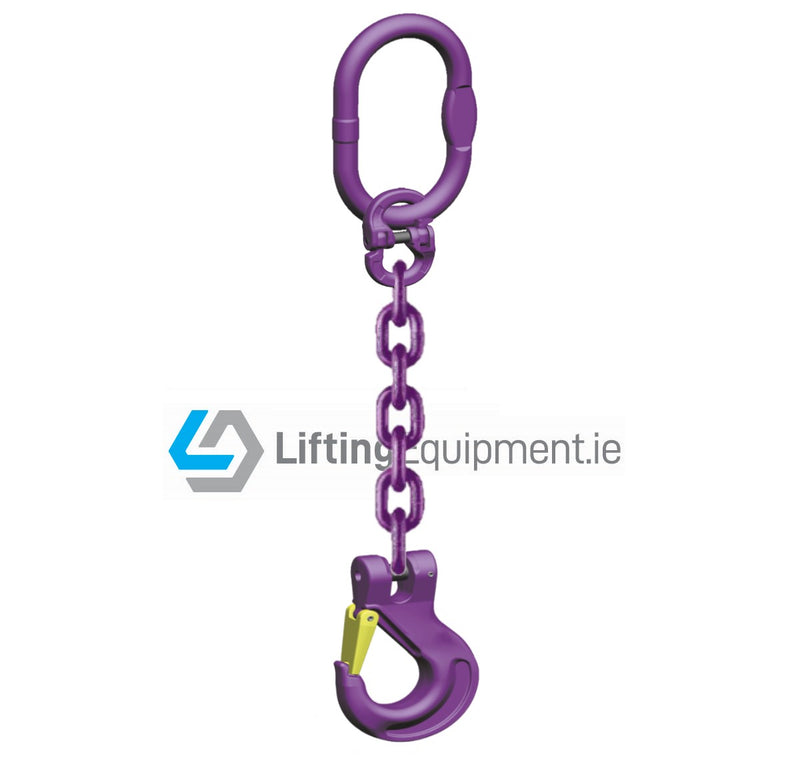1 Leg Grade 100 Drop Chain KWB with Sling Latch Lock Hook
