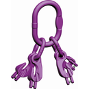 3 4 Leg Master Ring with integrated Grab hooks Shorteners Grade 100