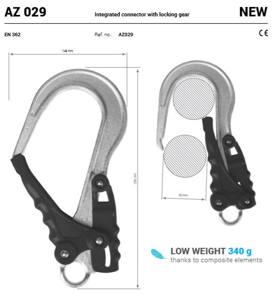 AZ029 Snap Hook Lightweight Composite Handle