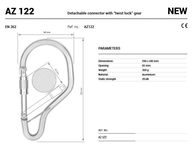Data Sheet for Az122 Scaffolding Hook