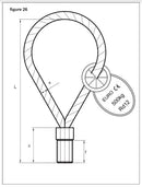 Concrete Wire Loop Lifting Eyes M30 4Tonne