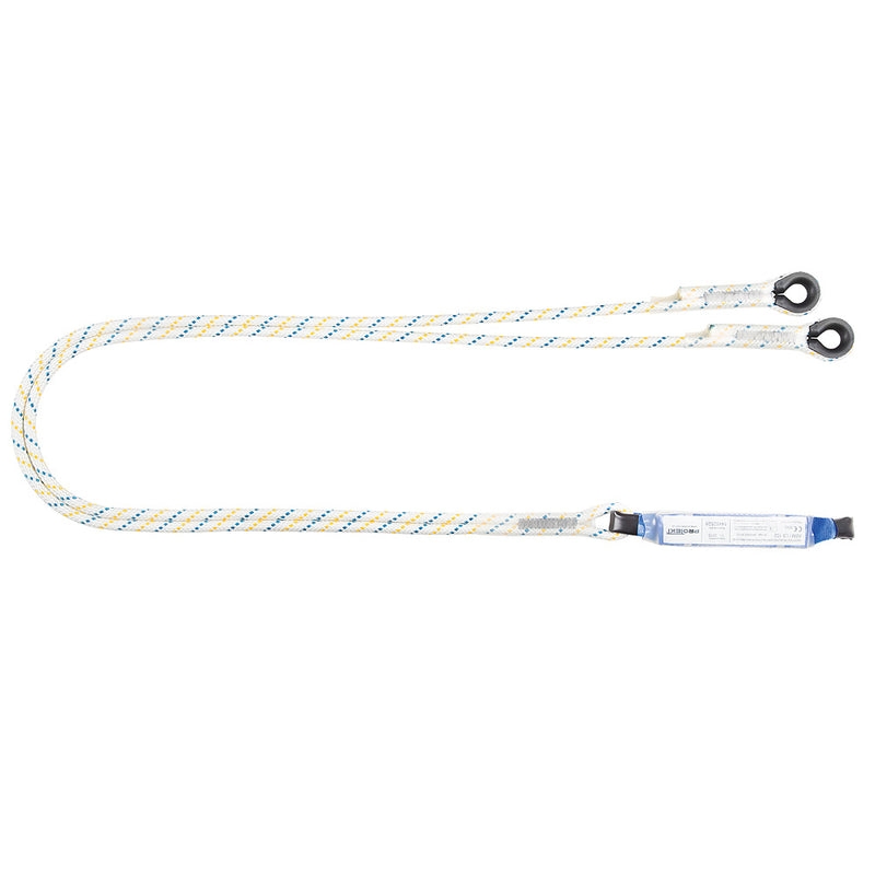 Double Energy Absorbing Fall Arrest Lanyard (2.0Mtrs) with Snap Hooks
