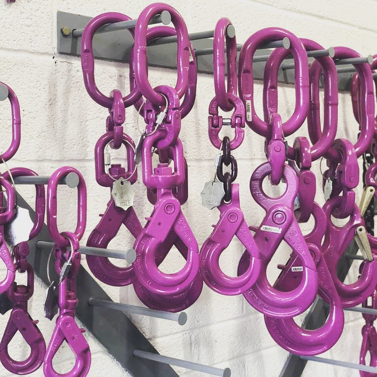 Short 6700Kg (6.7Tonne) Swivel Drop Chain @520mm Grade 100 13mm 1/2