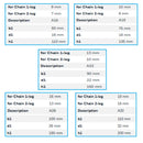 Grade 80 Master Ring Suspension Link Fitting for 1 Leg and 2 Leg Chains Dimension Sheet Lifting Equipment Sales Ireland