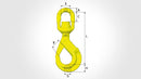 Gunnebo Swivel Safety Hook BKLK | Grade 10