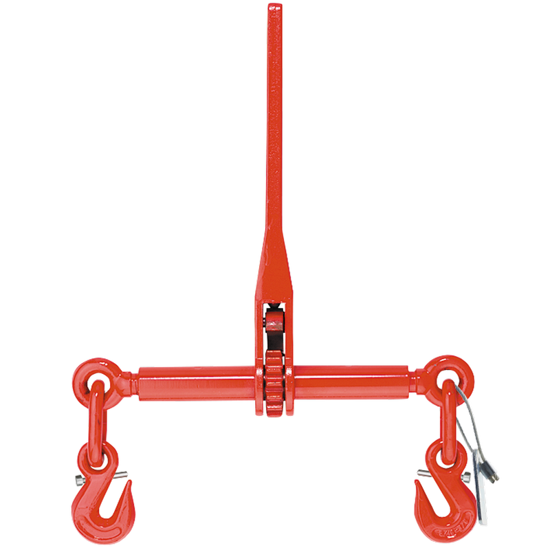 Ratchet Load Binder Grade 80 Red Image of product with tag