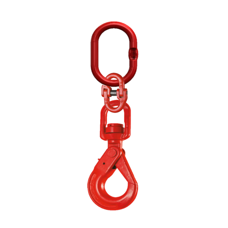 Short Stuck for room Drop Single Leg Chain with Swivel Self Locking Safety Hook