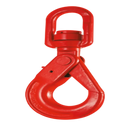 Self Locking Swivel Hook with Bearing and Safety Latch Grade 80 KMS
