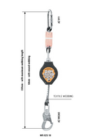 WR025 Personal Retractable Fall Arrester 2.35Mtrs