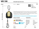 WR100 Retractable Webbing Fall Arrester - 6Mtr